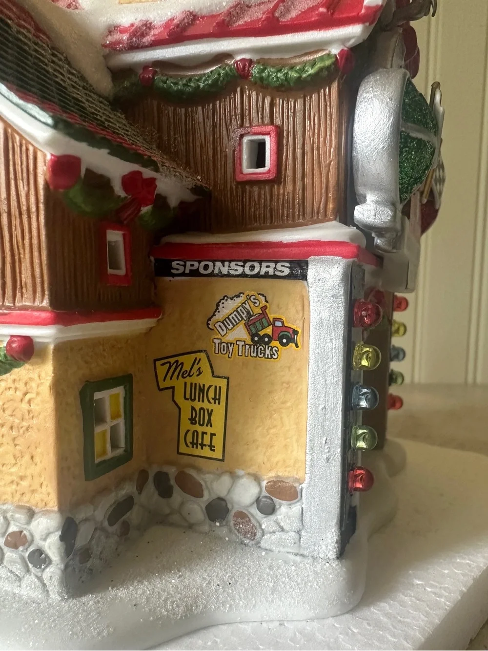 Department 56 Disney Cars North Pole Rally Center North Pole Series Lighted 2011
